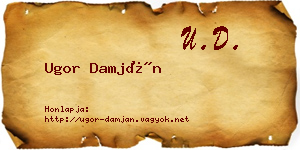 Ugor Damján névjegykártya